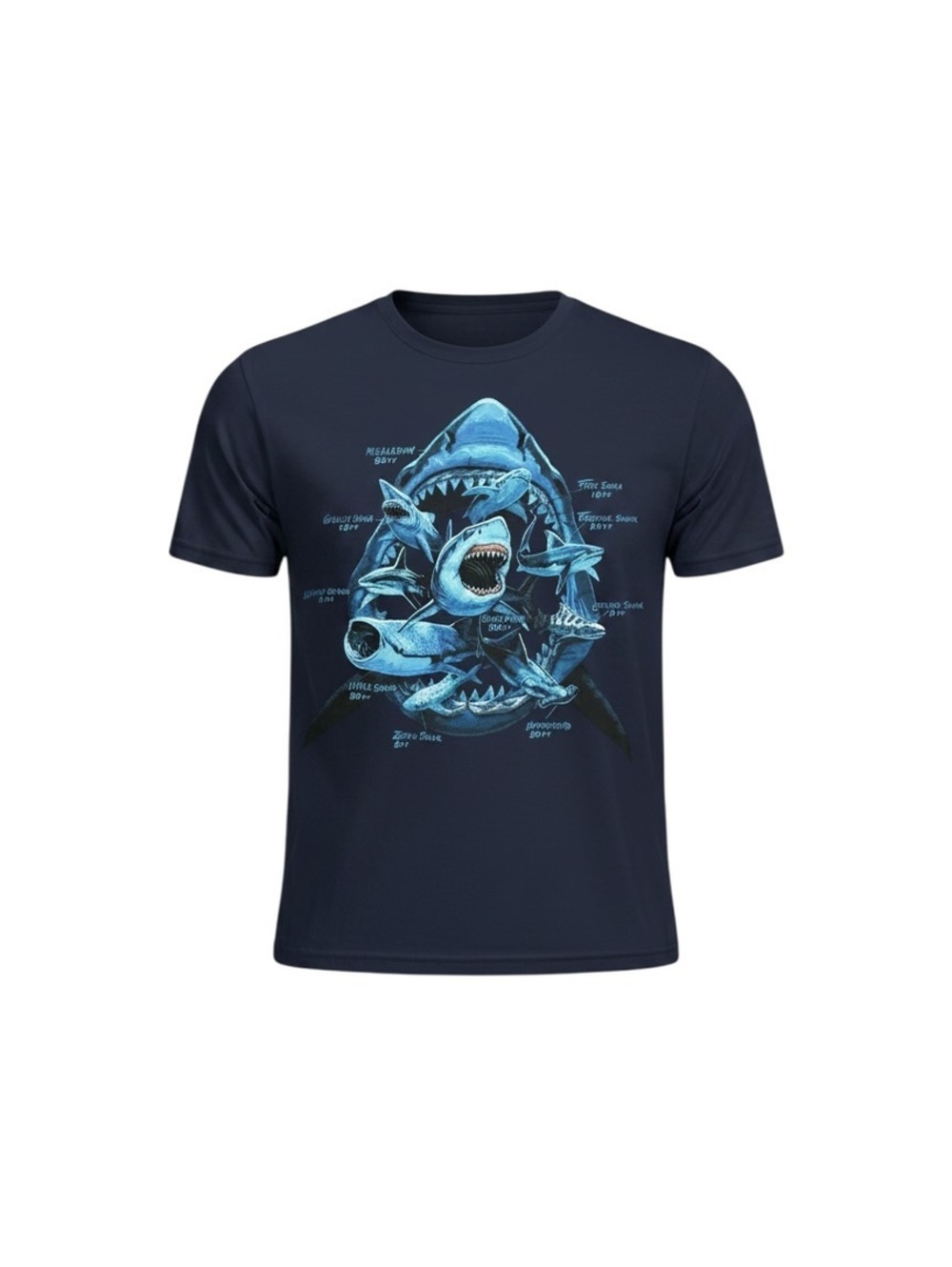 Old Navy Boy’s XXL Navy Blue Shark Graphic T-Shirt